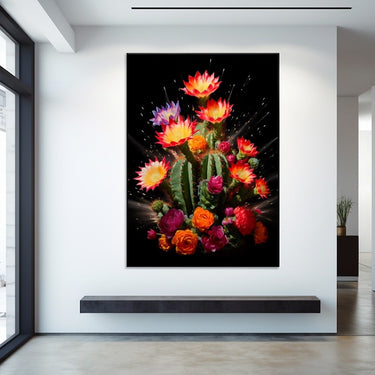 Abstract Cactus Painting